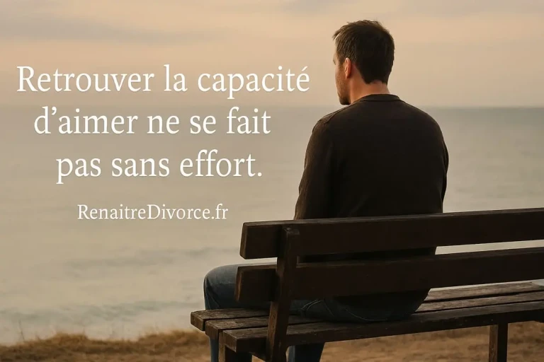 Homme pensif après divorce cherchant à aimer à nouveau