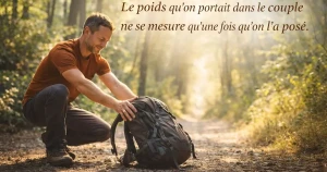 Libération du poids émotionnel après divorce homme