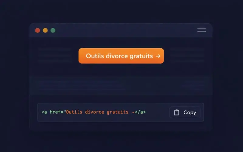 Kit de ressources HTML intégrables — outils divorce gratuits pour professionnels — RenaîtreDivorce.fr
