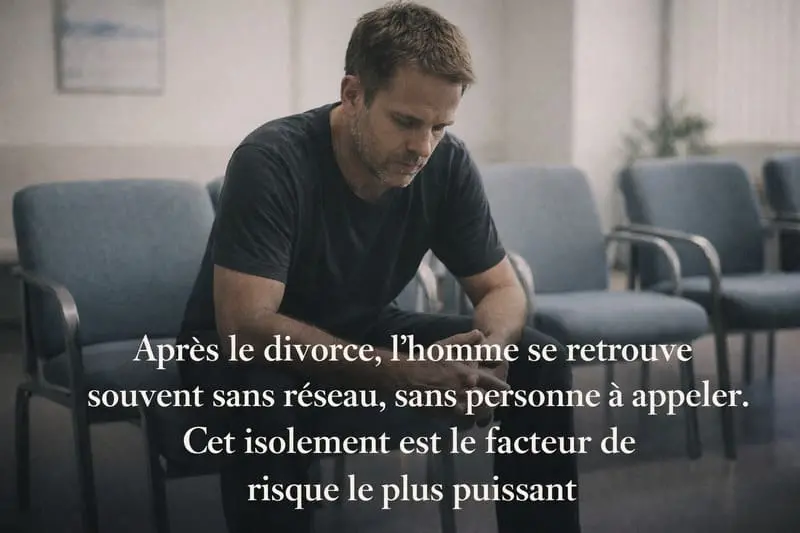 La dépression masculine après divorce homme