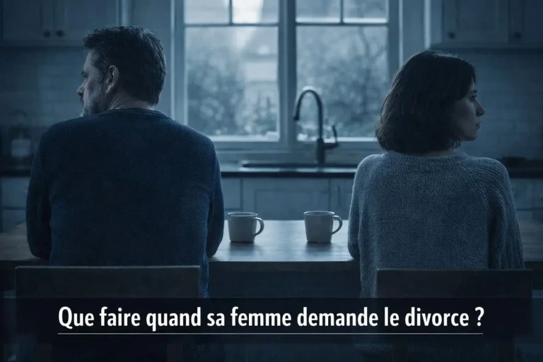 Ma femme veut divorcer que faire quand c'est elle qui demande