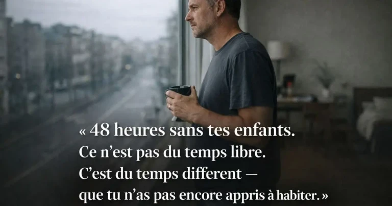 Week-end sans enfants après le divorce — le silence du samedi matin que personne ne t'avait préparé à vivre