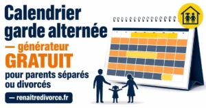 Générateur de calendrier de garde alternée et convention parentale gratuits 2026