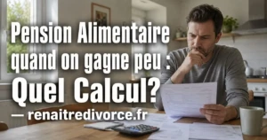 Pension alimentaire quand on gagne peu : ce que dit vraiment le barème officiel