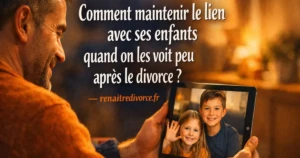 Comment maintenir le lien avec ses enfants quand on les voit peu après le divorce ?