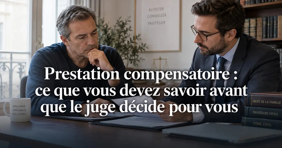 Prestation compensatoire après un divorce : calcul, critères légaux et recours en 2026